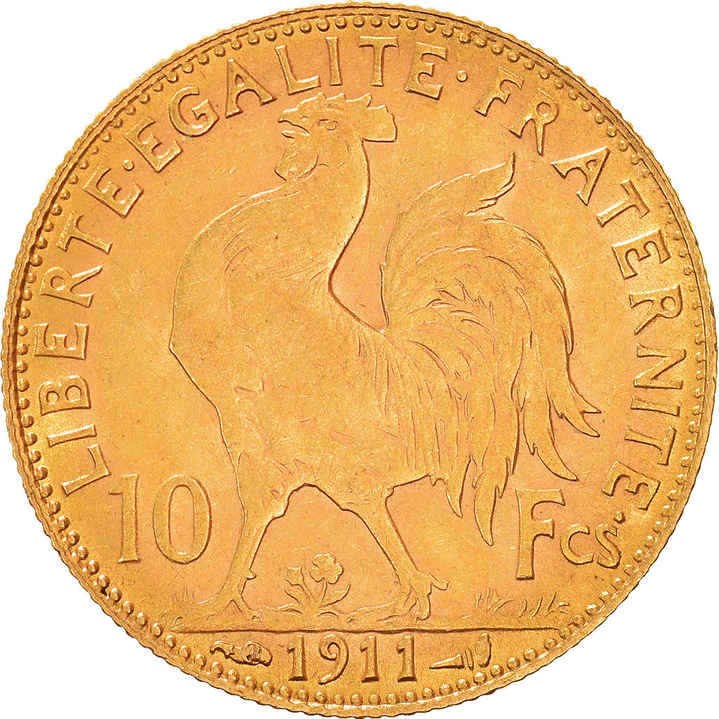 Coin, France, Marianne, 10 Francs, 1911, Paris, EF(40-45), Gold, KM:846