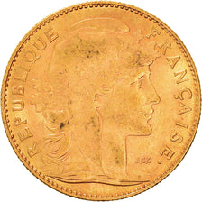 Munten, Frankrijk, Marianne, 10 Francs, 1912, Paris, ZF+, Goud, KM:846