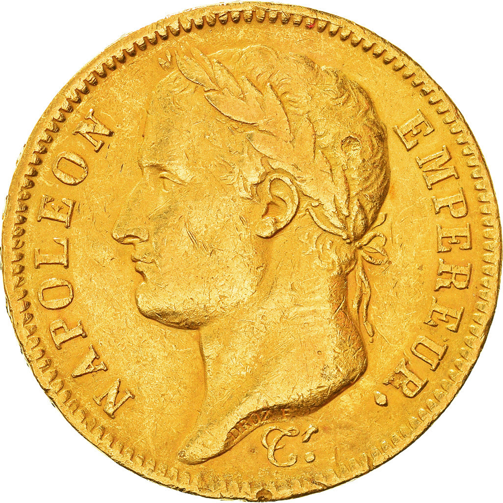 Moneta, Francja, Napoléon I, 40 Francs, 1812, Paris, VF(20-25), Złoto