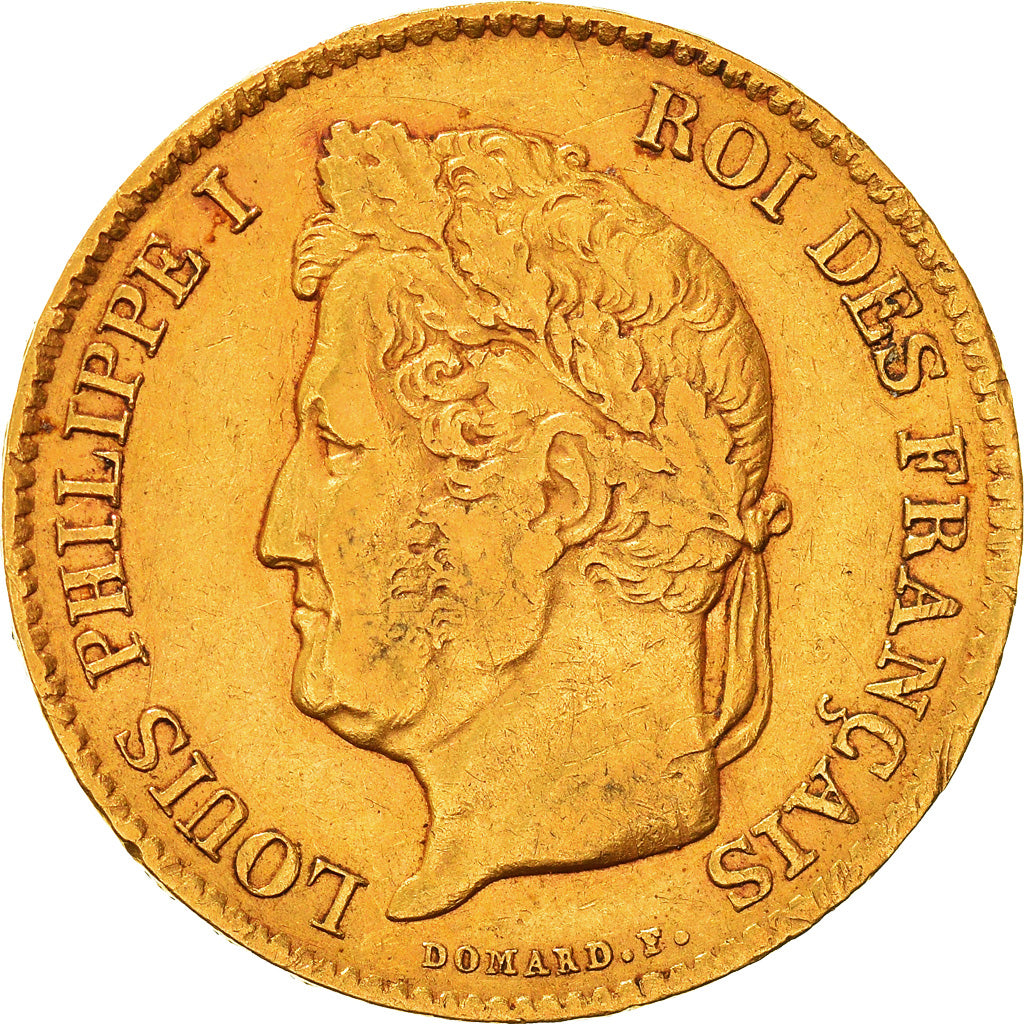 Munten, Frankrijk, Louis-Philippe, 40 Francs, 1834, Paris, ZF, Goud, KM:747.1
