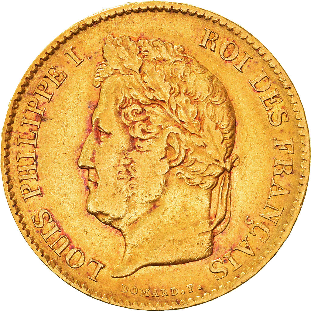 Moneta, Francja, Louis-Philippe, 40 Francs, 1834, Paris, VF(30-35), Złoto