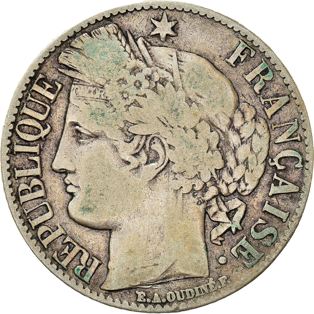 Coin, France, Cérès, Franc, 1888, Paris, VF(30-35), Silver, KM:822.1