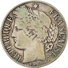 Coin, France, Cérès, Franc, 1888, Paris, VF(30-35), Silver, KM:822.1