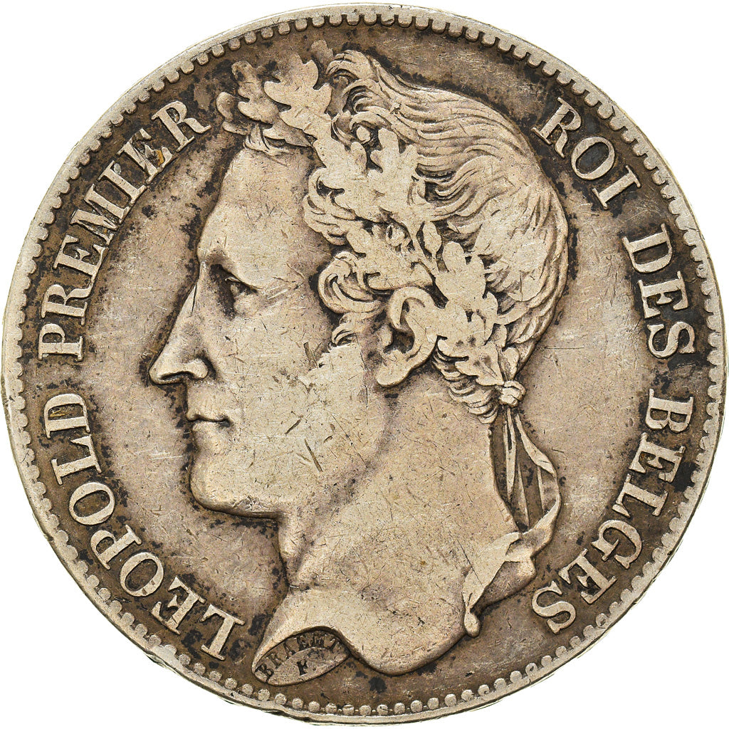 Coin, Belgium, Leopold I, 5 Francs, 5 Frank, 1848, VF(30-35), Silver, KM:3.2