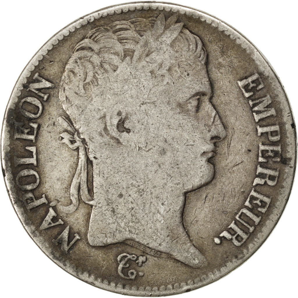FRANCE, Napoléon I, 5 Francs, 1813, Paris, KM #694.1, VF(20-25), Silver, Gadoury