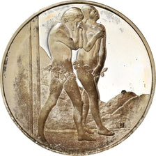 France, Médaille, Peinture, Adam et Eve Chassés du Paradis, masaccio, SPL