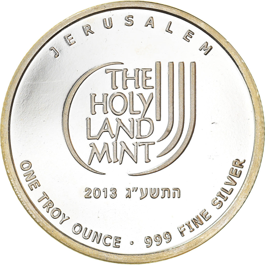 Israele, medaglia, Dove of Peace, 1 Troy Ounce, 2013, FDC, Argento