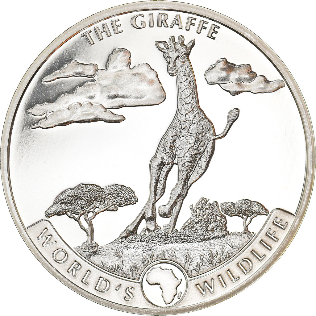 Moeda, CONGO, REPÚBLICA DEMOCRÁTICA, the giraffe, 20 Francs, 2019, 1 Oz