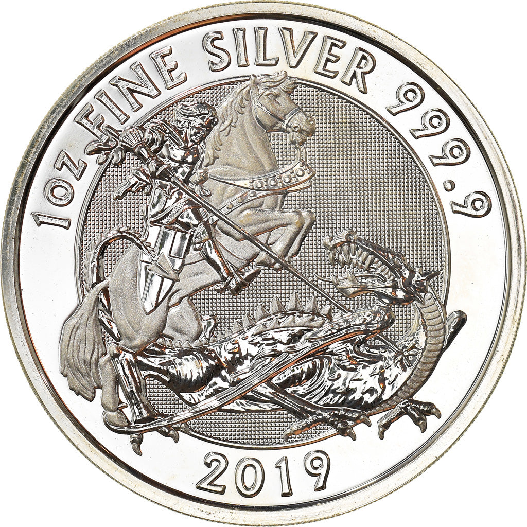 Coin, Great Britain, Silver Valiant, 2 Pounds, 2019, 1 Oz, MS(65-70), Silver