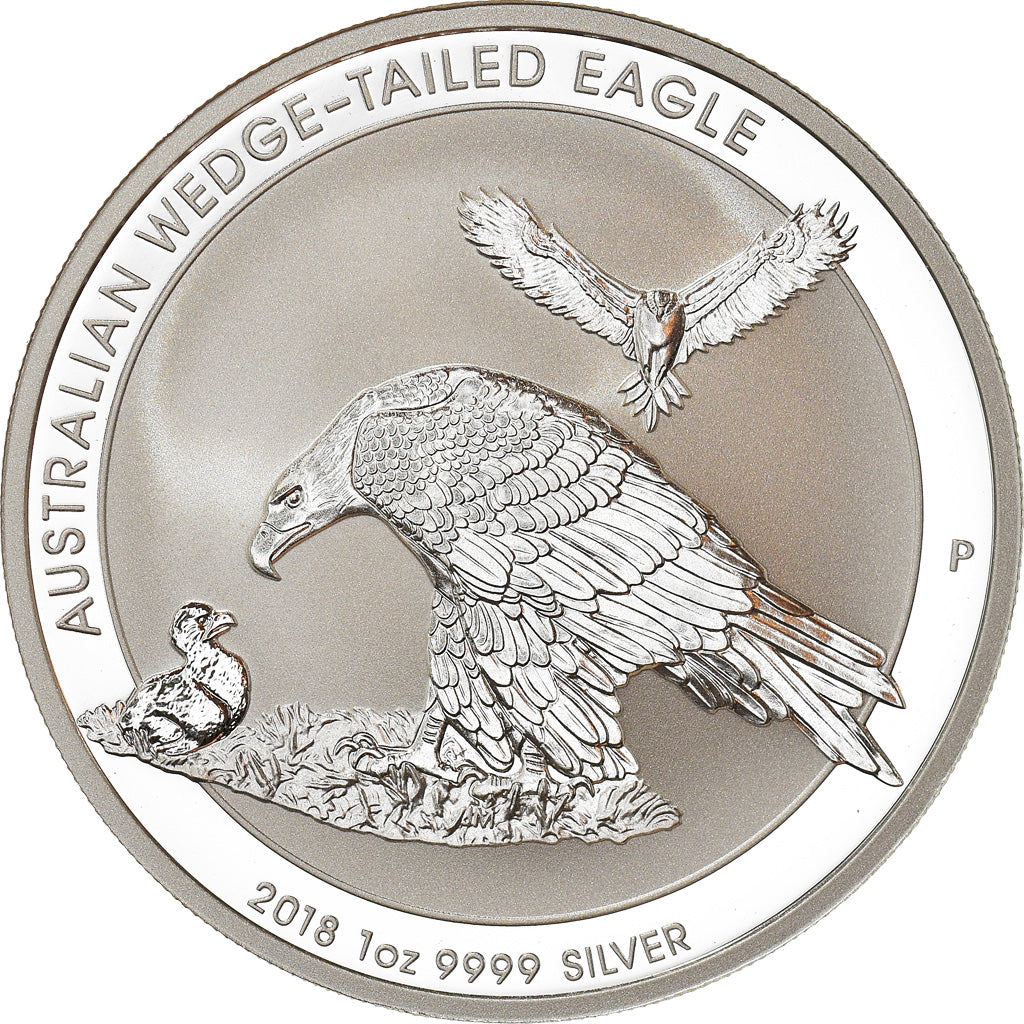 Coin, Australia, Australian Wedge-Tailed Eagle, 1 Dollar, 2018, 1 Oz, MS(65-70)