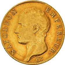 Moeda, França, Napoléon I, 40 Francs, 1806, Paris, VF(30-35), Dourado