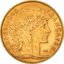 Coin, France, Marianne, 10 Francs, 1900, Paris, EF(40-45), Gold, KM:846