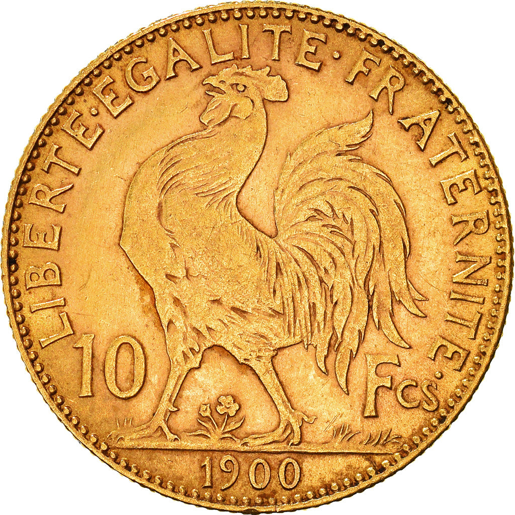 Coin, France, Marianne, 10 Francs, 1900, Paris, EF(40-45), Gold, KM:846