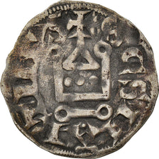Moeda, França, Touraine, Denier, 1150-1200, Saint-Martin de Tours, EF(40-45)