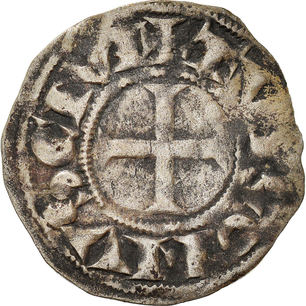 Moeda, França, Touraine, Denier, 1150-1200, Saint-Martin de Tours, EF(40-45)