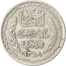 TUNISIA, 5 Francs, 1939, Paris, KM #264, EF(40-45), Silver, 24, Lecompte #309,..