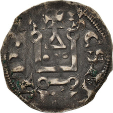 Moneda, Francia, Touraine, Denier, 1150-1200, Saint-Martin de Tours, MBC, Plata