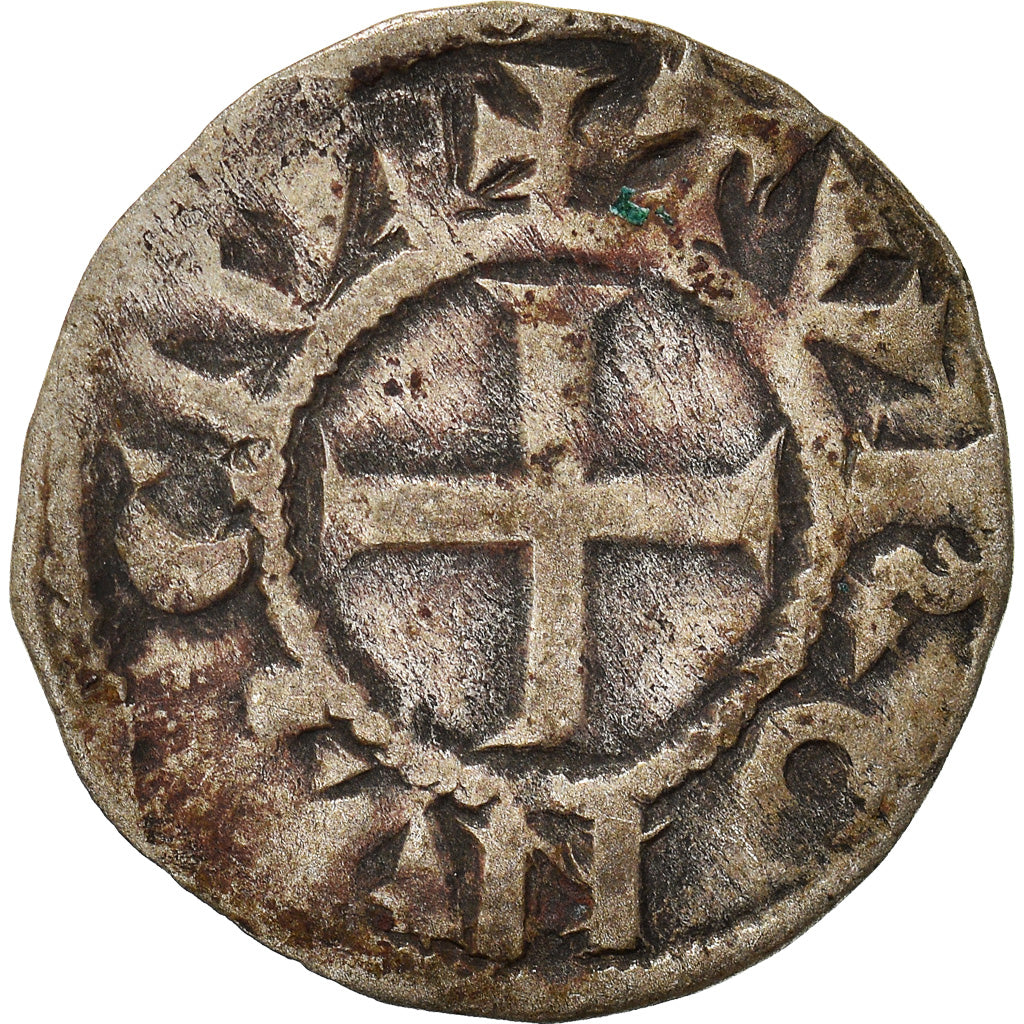 Moeda, França, Touraine, Denier, 1150-1200, Saint-Martin de Tours, VF(30-35)