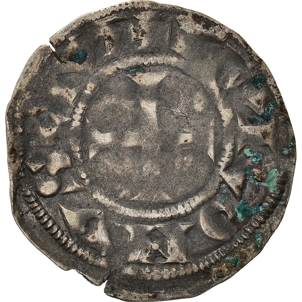 Moneda, Francia, Touraine, Denier, 1150-1200, Saint-Martin de Tours, BC+, Plata