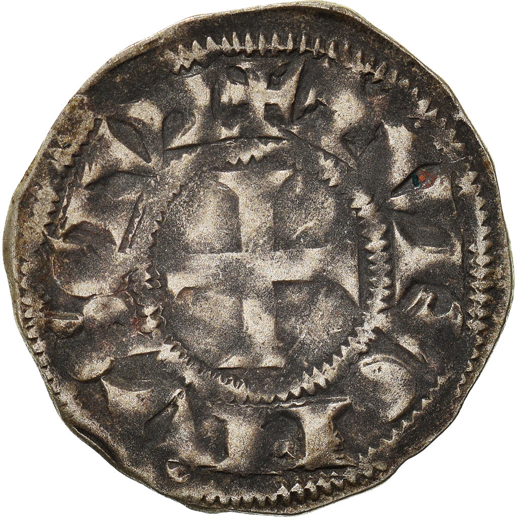 Moneta, Francia, Touraine, Denier, 1150-1200, Saint-Martin de Tours, MB+