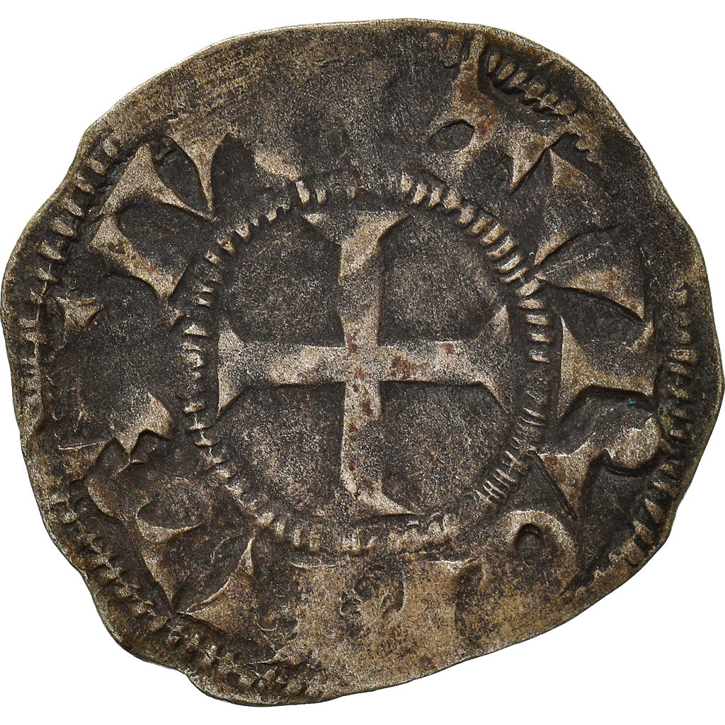 Moneda, Francia, Touraine, Denier, 1150-1200, Saint-Martin de Tours, BC+, Plata