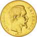 Second Empire, 50 Francs or Napoléon III tête nue 1857 A, KM 785.1