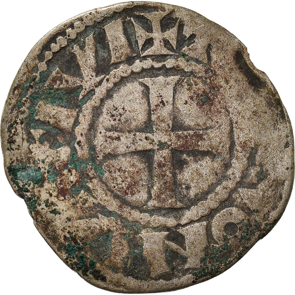 Moeda, França, Touraine, Denier, 1150-1200, Saint-Martin de Tours, F(12-15)