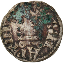 Moneda, Francia, Touraine, Denier, 1150-1200, Saint-Martin de Tours, BC, Plata