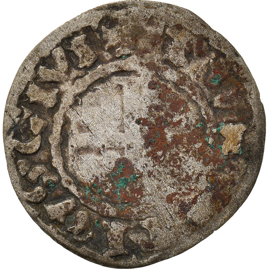 Moneta, Francia, Touraine, Denier, 1150-1200, Saint-Martin de Tours, B+