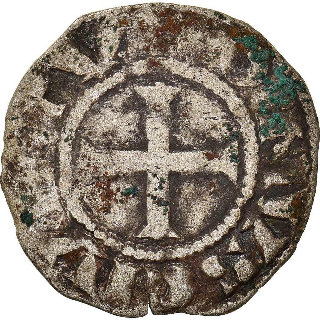 Monnaie, France, Touraine, Denier, 1150-1200, Saint-Martin de Tours, B+, Argent