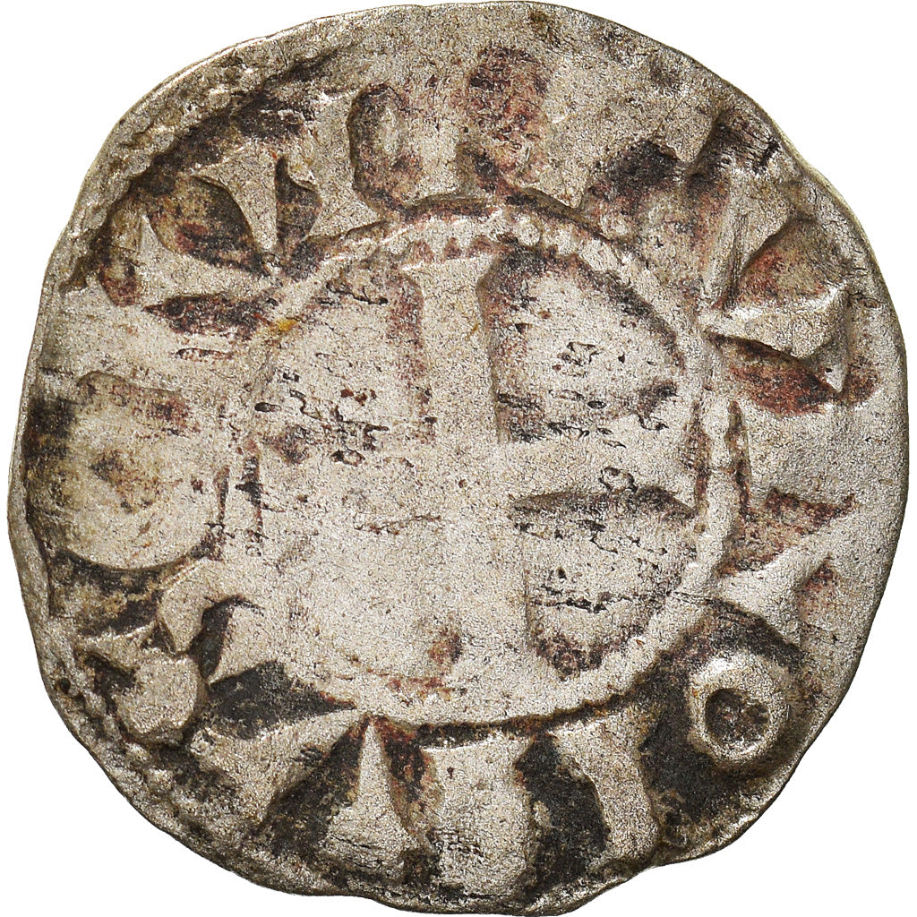 Moeda, França, Touraine, Denier, 1150-1200, Saint-Martin de Tours, F(12-15)