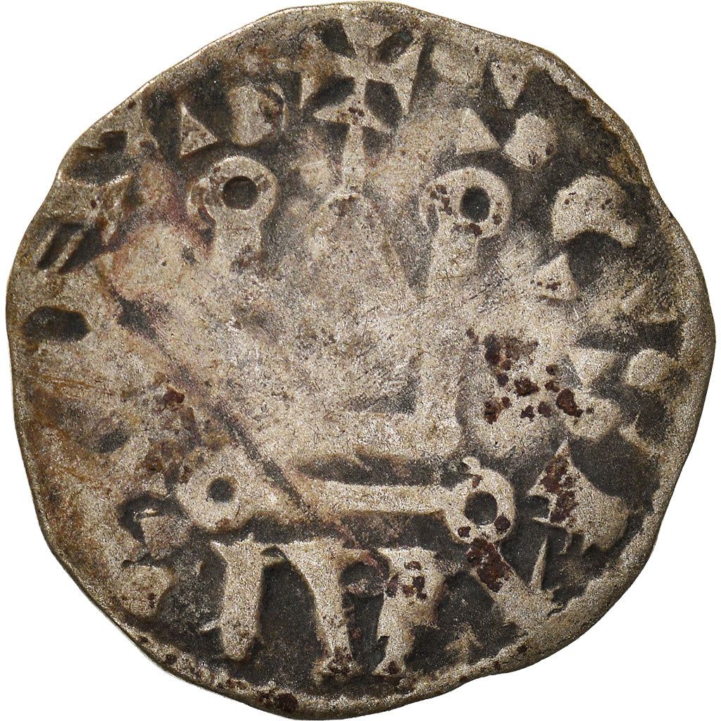 Moneda, Francia, Touraine, Denier, 1150-1200, Saint-Martin de Tours, BC, Plata