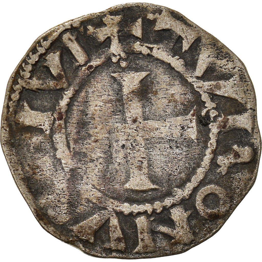 Moneda, Francia, Touraine, Denier, 1150-1200, Saint-Martin de Tours, BC, Plata