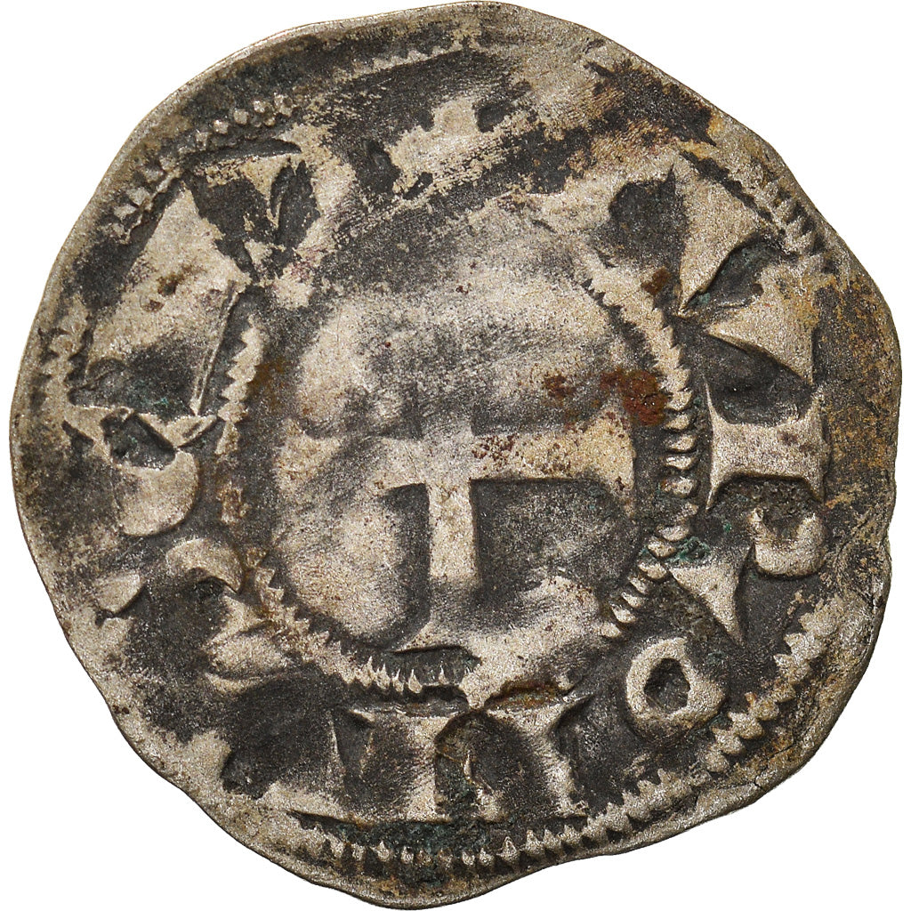 Moneda, Francia, Touraine, Denier, 1150-1200, Saint-Martin de Tours, BC, Plata