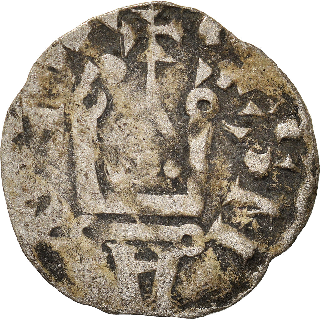 Moeda, França, Touraine, Denier, 1150-1200, Saint-Martin de Tours, F(12-15)