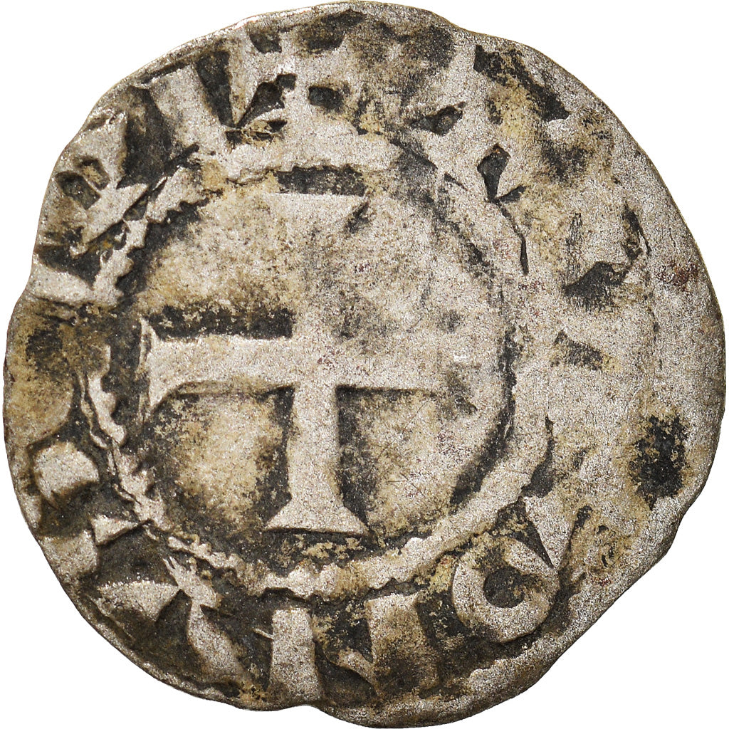 Moeda, França, Touraine, Denier, 1150-1200, Saint-Martin de Tours, F(12-15)
