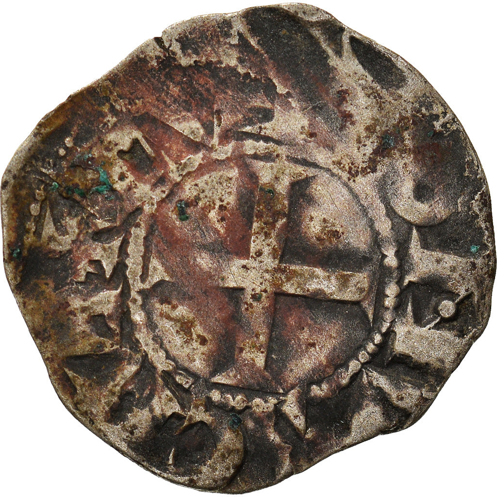 Moneda, Francia, Touraine, Denier, 1150-1200, Saint-Martin de Tours, BC, Plata