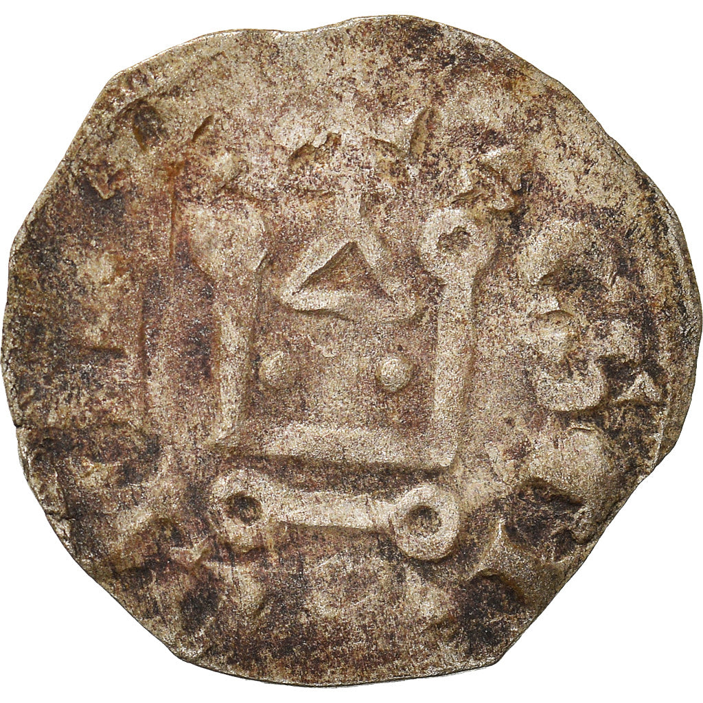 Moeda, França, Touraine, Denier, 1150-1200, Saint-Martin de Tours, F(12-15)