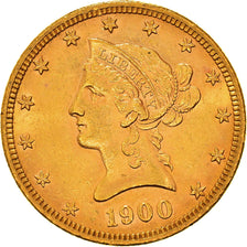 Coin, United States, Coronet Head, $10, Eagle, 1900, Philadelphia, AU(55-58)