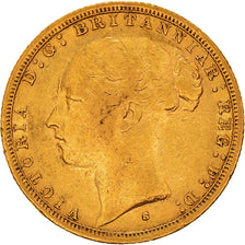 Coin, Australia, Victoria, Sovereign, 1887, Sydney, EF(40-45), Gold, KM:7