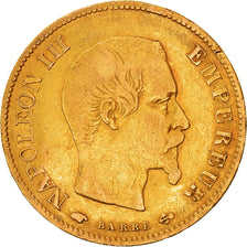 Munten, Frankrijk, Napoleon III, 10 Francs, 1859, Paris, FR+, Goud, KM:784.3