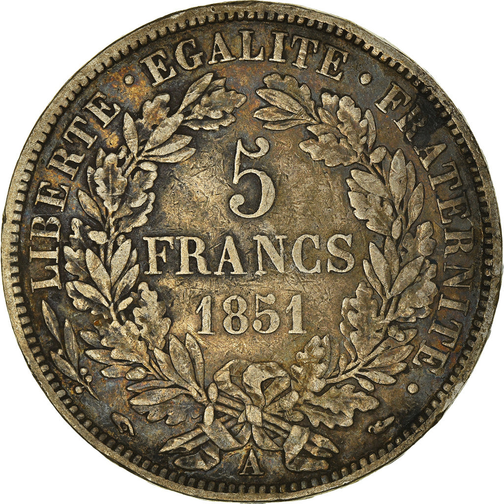 Monnaie, France, Cérès, 5 Francs, 1851, Paris, TB+, Argent, Gadoury:719