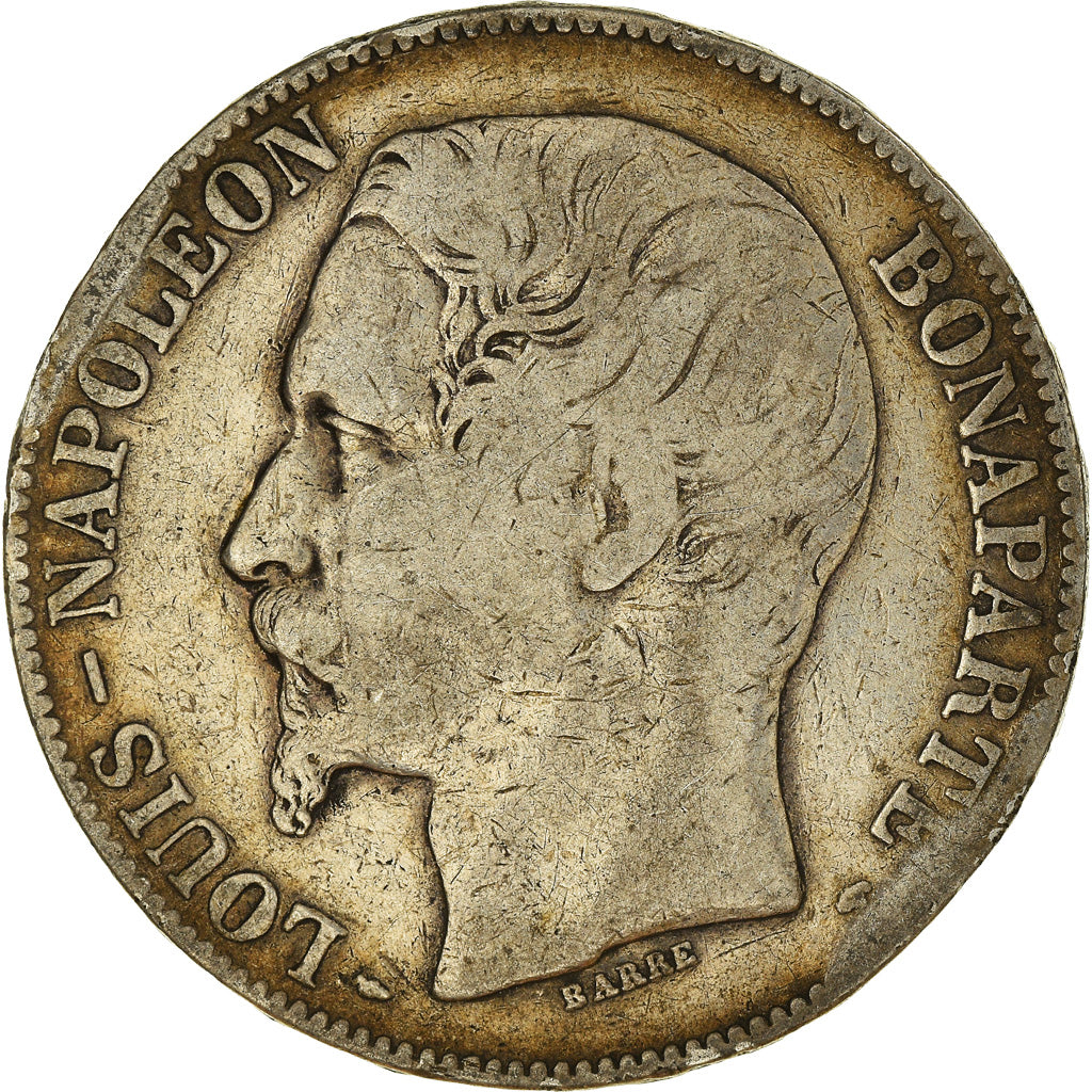Coin, France, Napoléon III, 5 Francs, 1852, Paris, F(12-15), Silver, KM:773.1