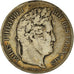 Moeda, França, Louis-Philippe, 5 Francs, 1833, Marseille, VF(20-25), Prata