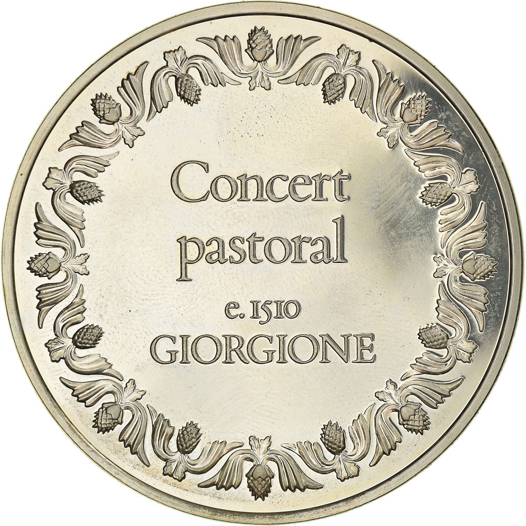 Frankreich, Medaille, French Fifth Republic, Concert pastoral e. 1510 GIORGIONE