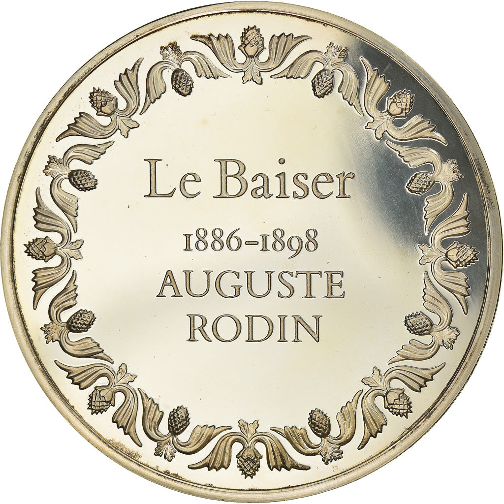 France, Médaille, French Fifth Republic, Le Baiser, Auguste Rodin, Arts &