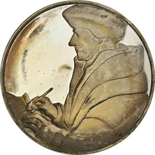 Frankrijk, Medaille, French Fifth Republic, Peinture, Erasme de Rotterdan, Hans