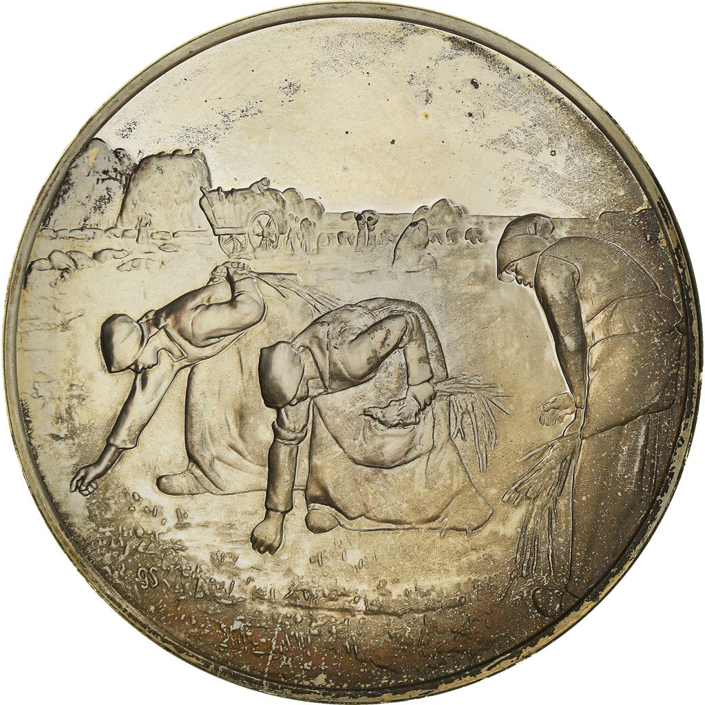 Francia, medaglia, French Fifth Republic, Peinture, Les Glaneuses, Millet, Arts