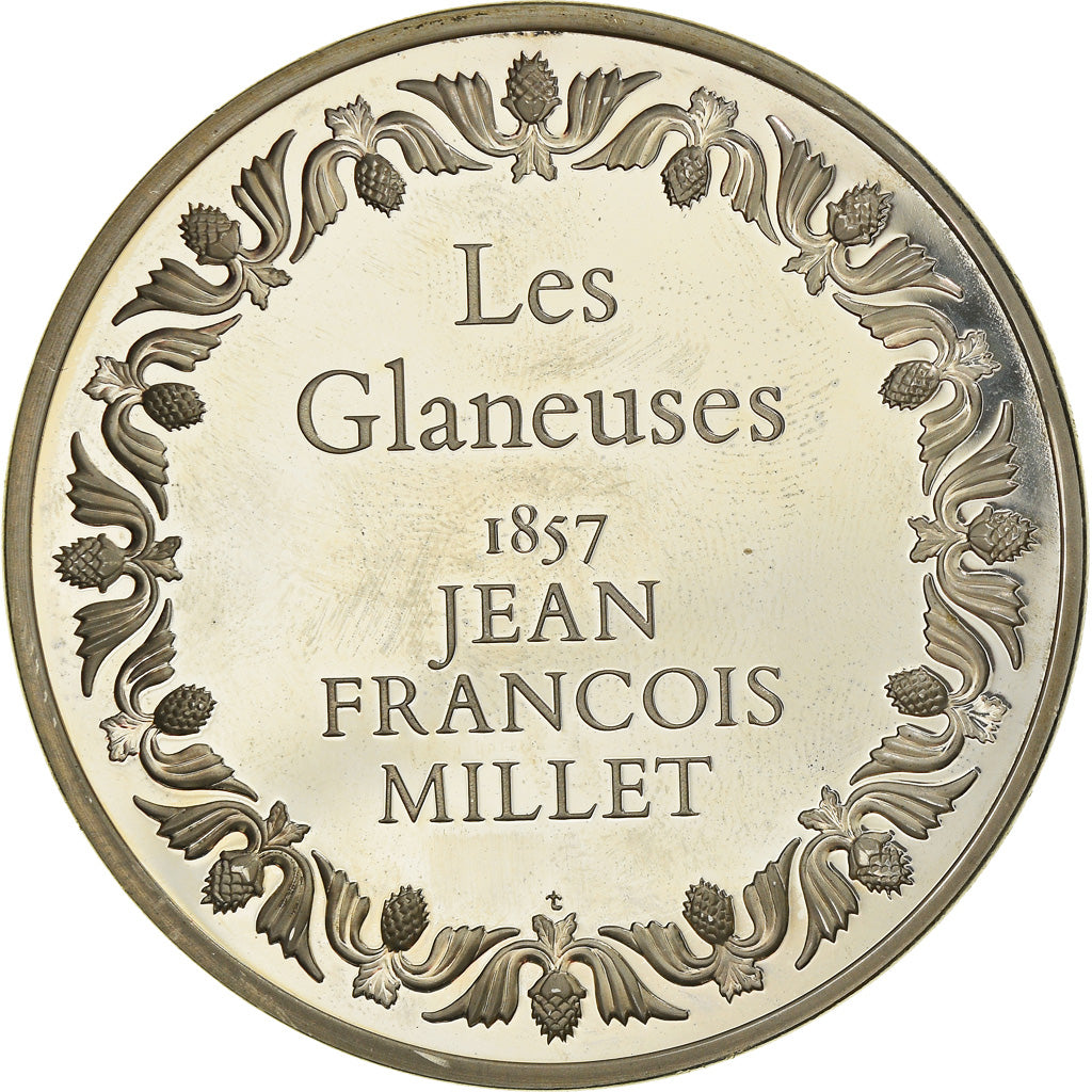 Francia, medaglia, French Fifth Republic, Peinture, Les Glaneuses, Millet, Arts