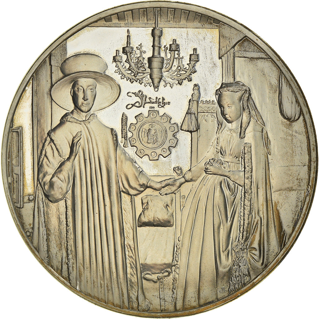 Frankrijk, Medaille, French Fifth Republic, Portrait d'Arnolfini, Jan Eyck, Arts